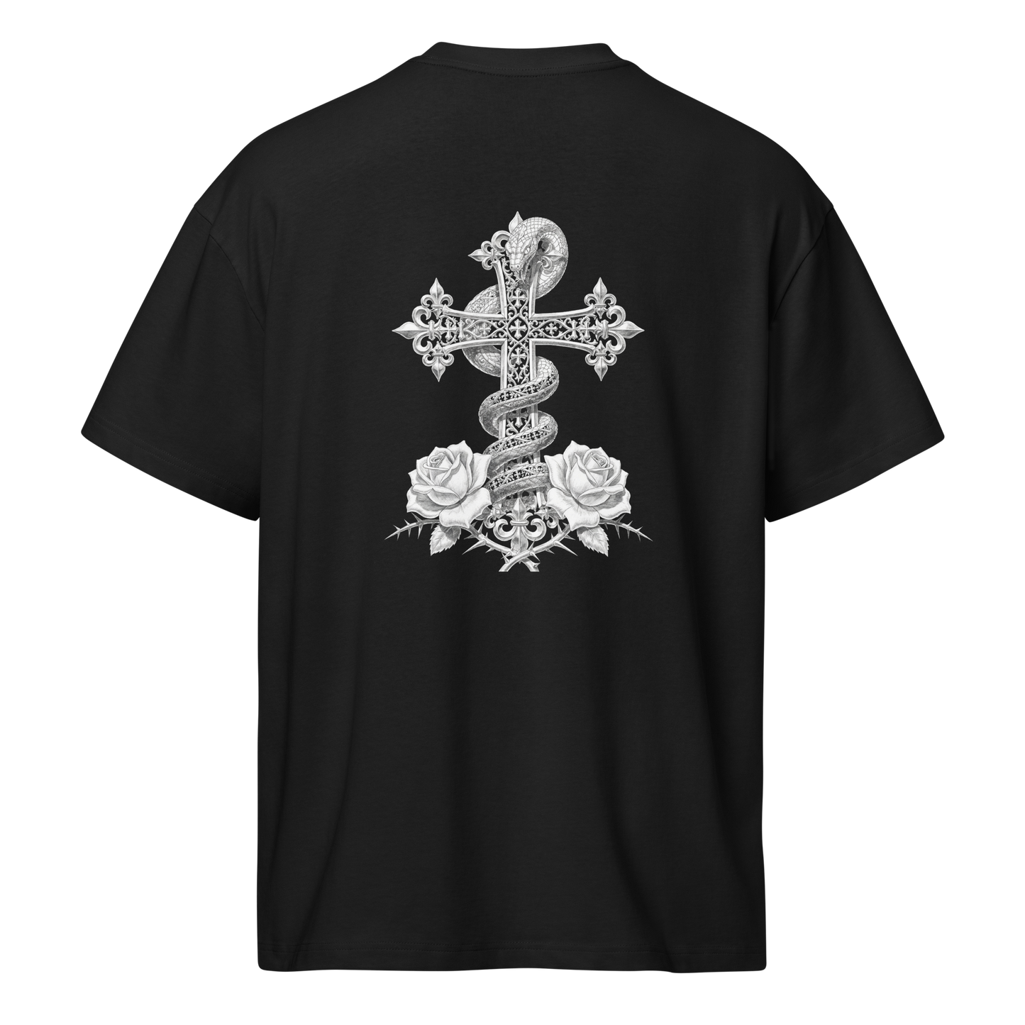 Schlange gekreuzt T-Shirt