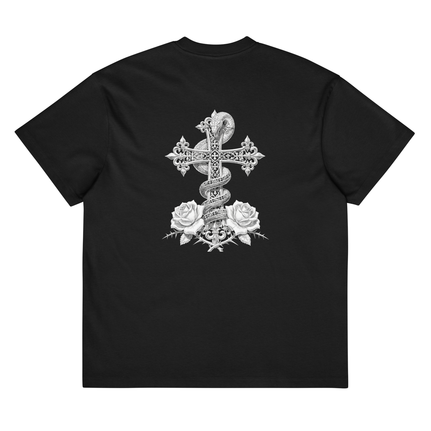 Schlange gekreuzt T-Shirt