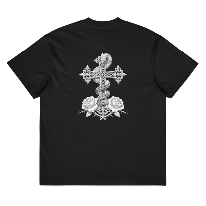 Schlange gekreuzt T-Shirt