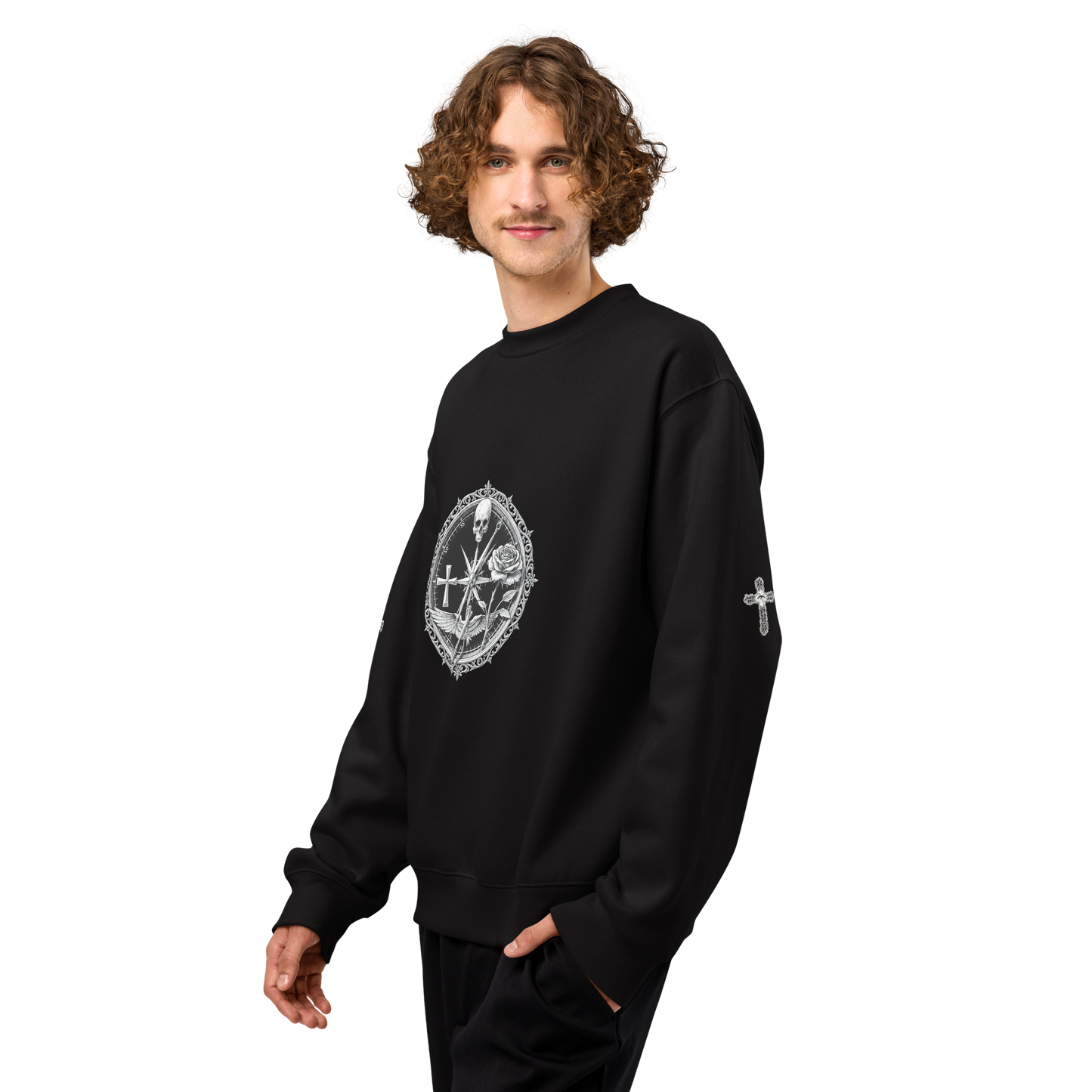 Iron Sigil Totenkopf-Rundhalsausschnitt